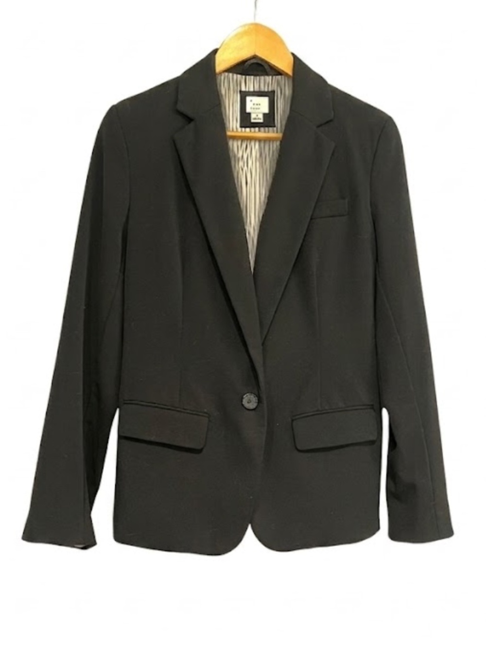 A New Day Single Button Professional Blazer - Black